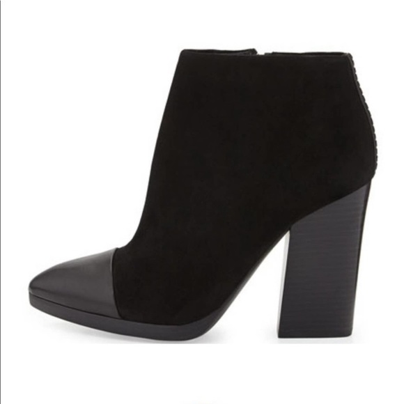 Tory Burch Shoes - NIB Tory Burch Rivington Pointed Toe Cap Black Block Heel Booties